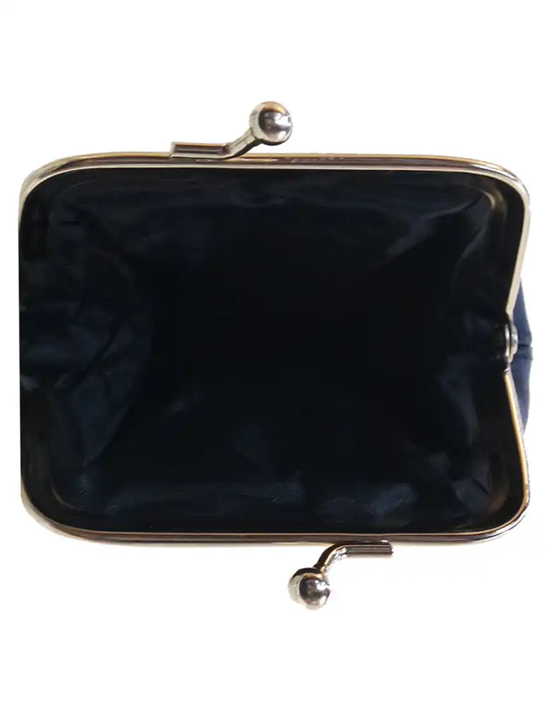 Sequoia δερμάτινο πορτοφόλι για κερματα με κλιπ 18-0001 black