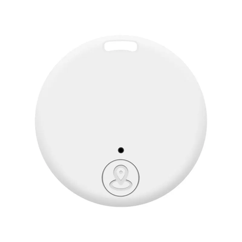 Mini Round Smart bluetooth GPS Tracker Για κατοικίδια, παιδιά, ηλικιωμένους, αποσκευές & πολύτιμα αντικείμενα white