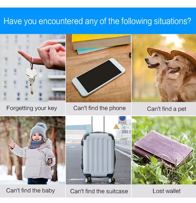 Mini Smart Bluetooth GPS Tracker Για κατοικίδια, παιδιά, ηλικιωμένους, αποσκευές & πολύτιμα αντικείμενα white