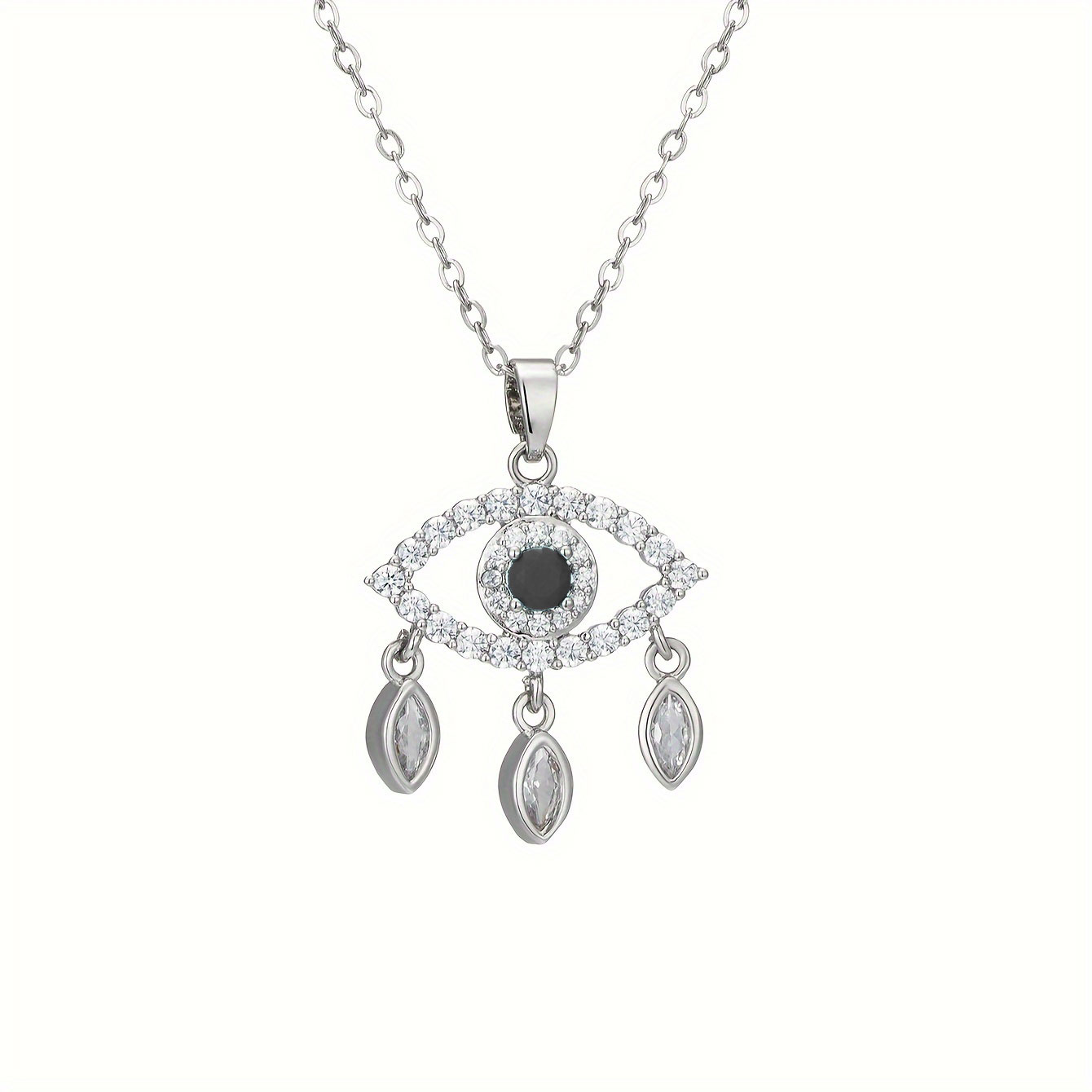 Sequoia Γυναικείο ατσάλινο Κολιέ με Ματάκι και στρας NC-0032S Μαύρο Sequoia Γυναικείο ατσάλινο Κολιέ με Ματάκι και στρας NC-0032S Μαύρο