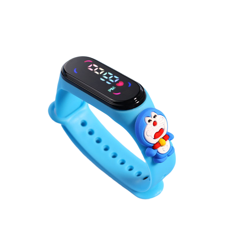 Παιδικό Αδιάβροχο Ρολόι με οθόνη Led και 3D κινούμενα σχέδια AG-006 Μπλε