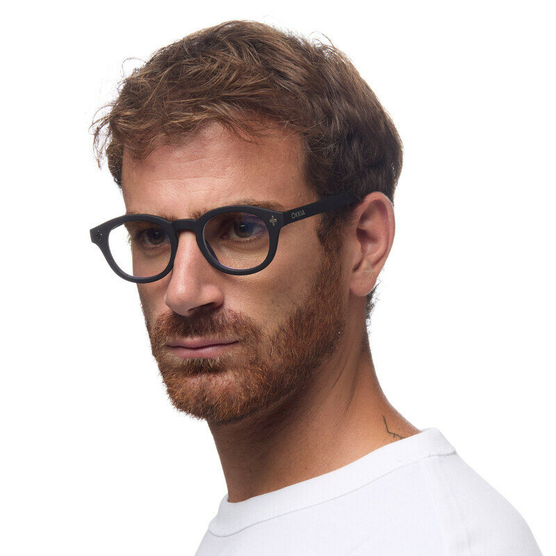Okkia Milano blue light Reading Glasses blue light black