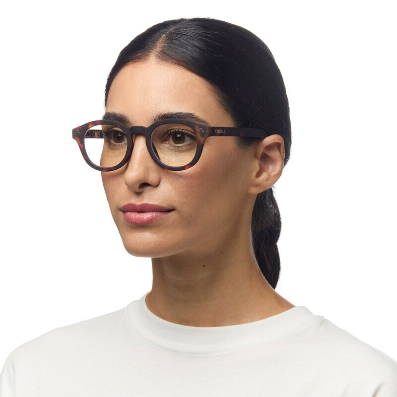 Okkia Milano blue light Reading Glasses blue light Classic Havana