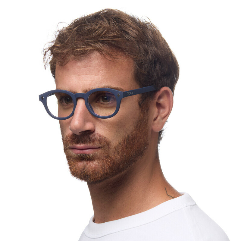 Okkia Milano blue light Reading Glasses blue light Midnight Blue