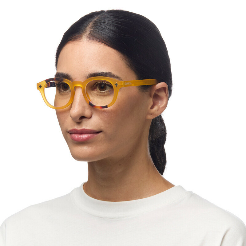 Okkia Milano blue light Reading Glasses blue light Yellow