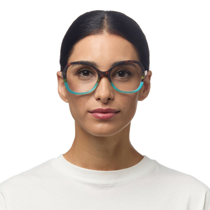 Okkia Verona reading glasses Havana Blue