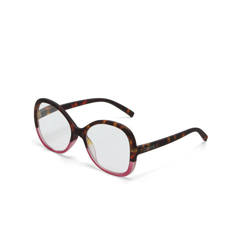 Okkia Verona reading glasses Havana Pink