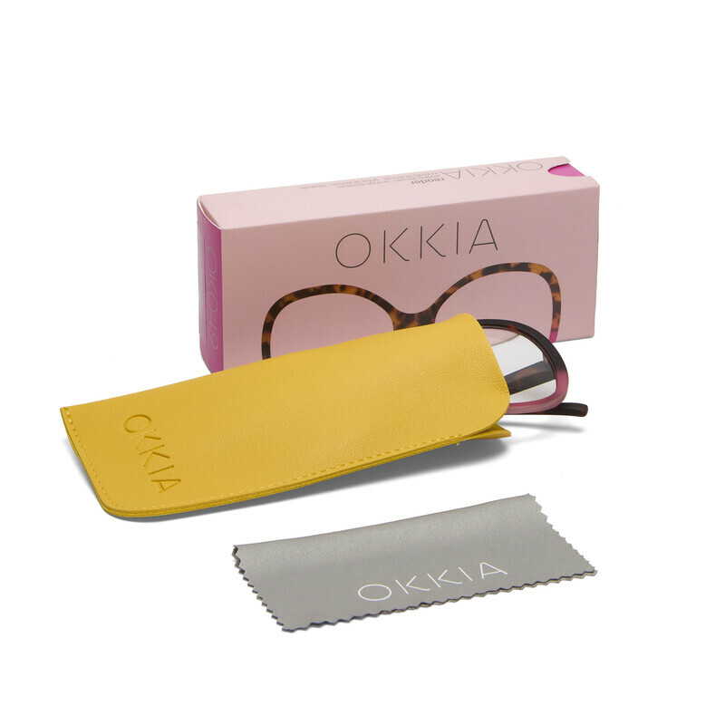 Okkia Verona reading glasses Havana Pink