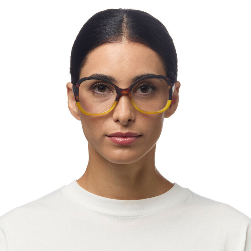 Okkia Verona reading glasses Havana Yellow