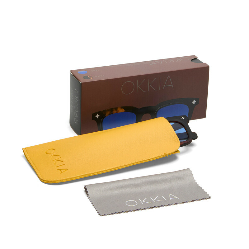 Okkia γυαλιά ηλίου Firenze Havana black (blue lenses)