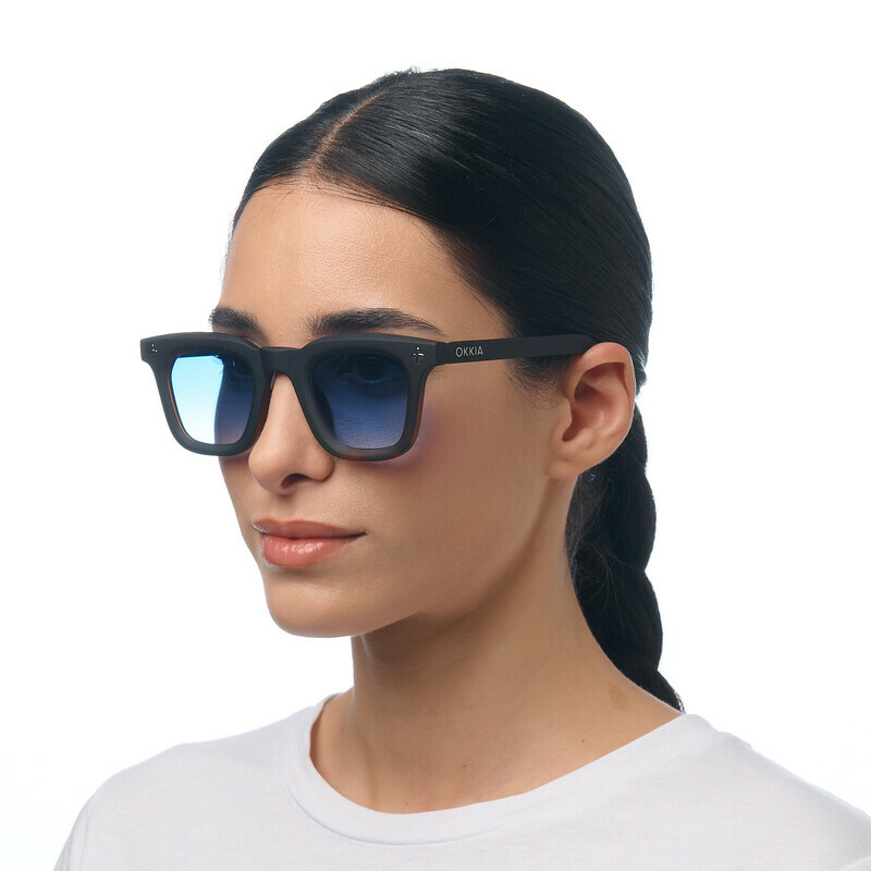 Okkia γυαλιά ηλίου Firenze Havana black (blue lenses)