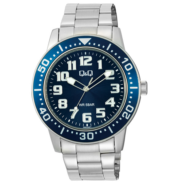 Q&Q Ανδρικό Μεταλλικό ρολόι Q60B-002PY