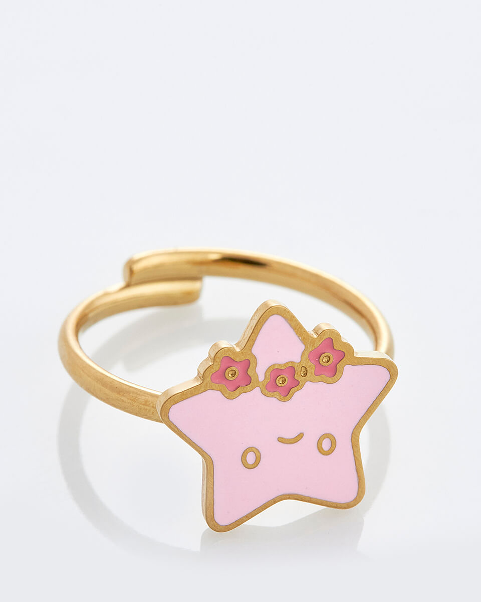 SEQUOIA ΑΤΣΑΛΙΝΟ ΠΑΙΔΙΚΟ ΔΑΧΤΥΛΙΔΙ ΜΕ ΡΟΖ ΑΣΤΕΡΙ SEQUOIA ΑΤΣΑΛΙΝΟ ΠΑΙΔΙΚΟ ΔΑΧΤΥΛΙΔΙ ΜΕ ΡΟΖ ΑΣΤΕΡΙ