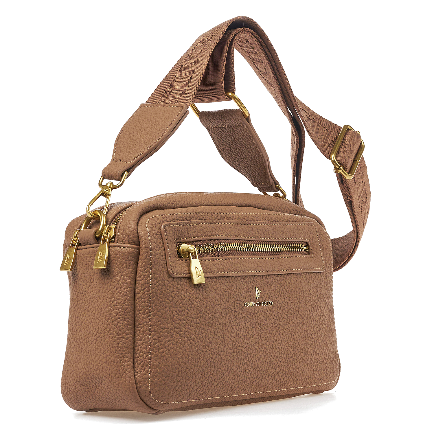 Γυναικεία Τσάντα Ώμου Χιαστί Regina Schrecker RS 3840 Καμηλό