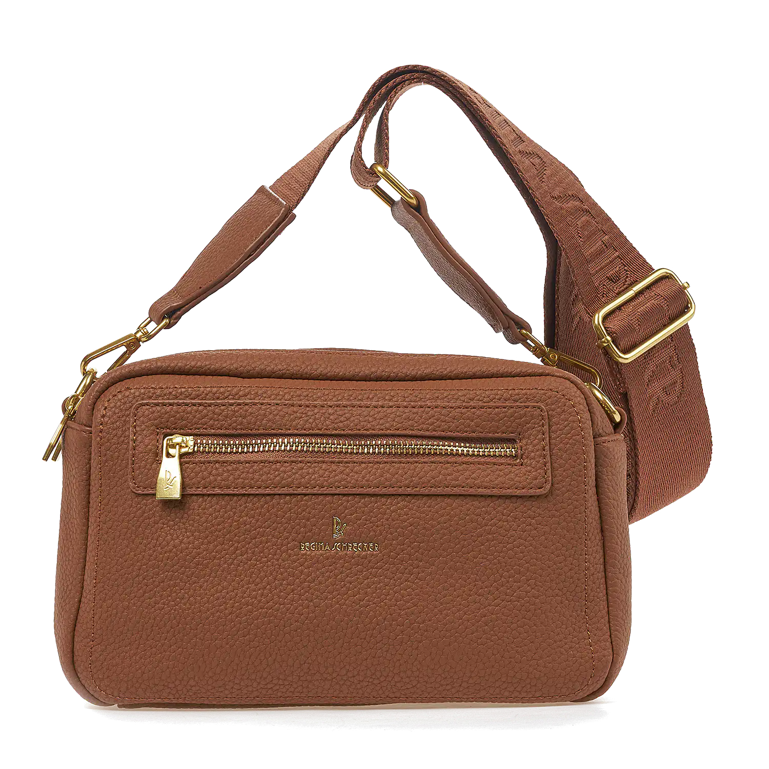 Γυναικεία Τσάντα Ώμου Χιαστί Regina Schrecker RS 3840 Καφέ