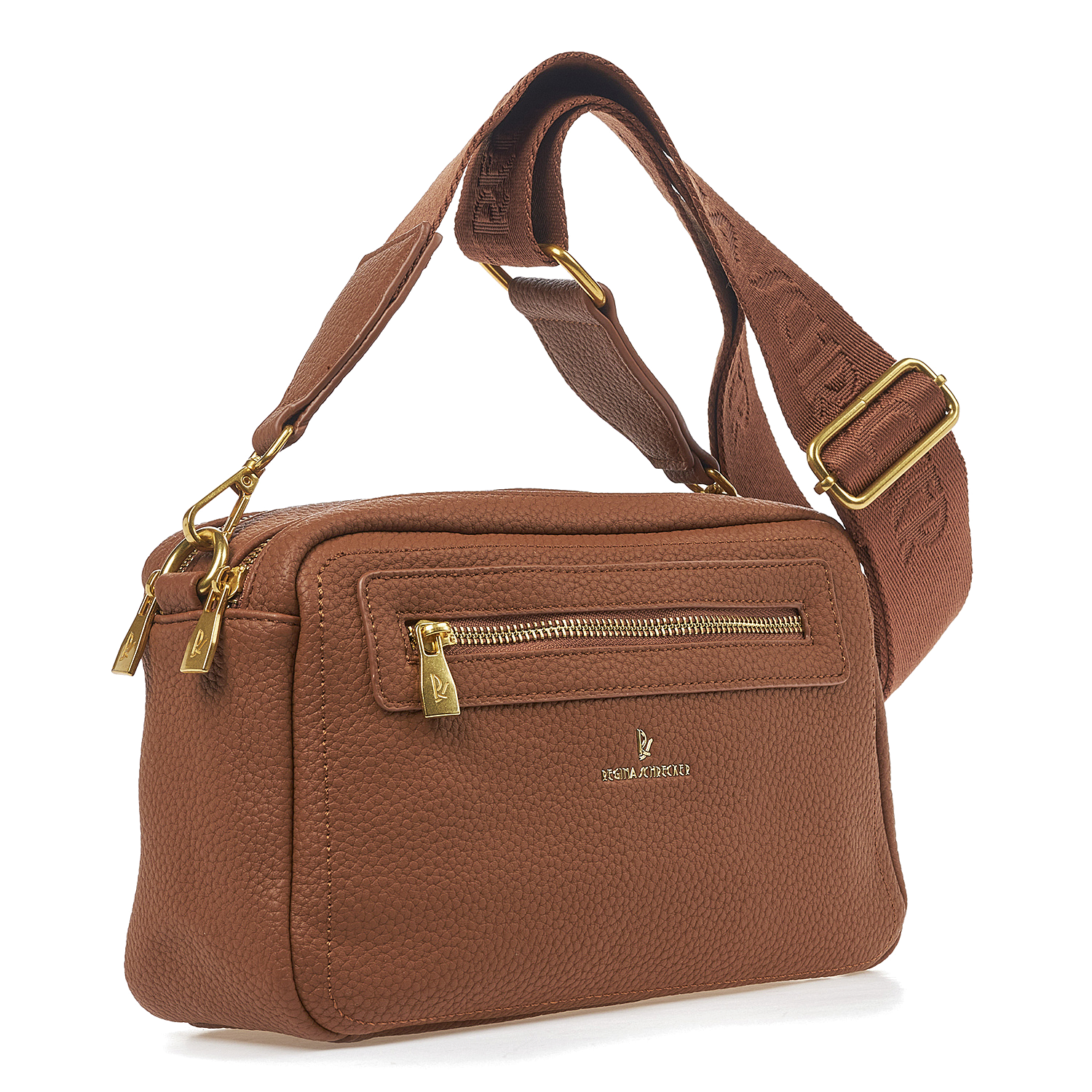 Γυναικεία Τσάντα Ώμου Χιαστί Regina Schrecker RS 3840 Καφέ