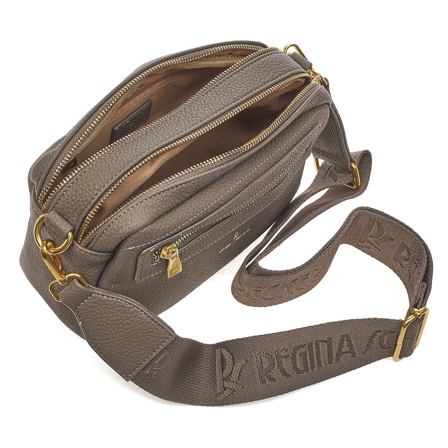 Γυναικεία Τσάντα Ώμου Χιαστί Regina Schrecker RS 3840 Γκρι