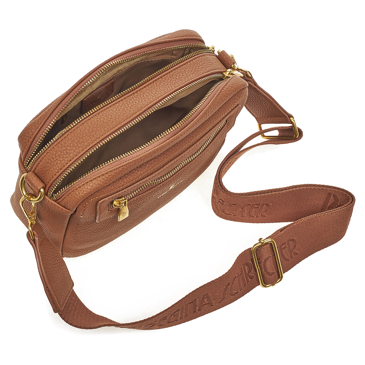 Γυναικεία Τσάντα Ώμου Χιαστί Regina Schrecker RS 3840 Καφέ