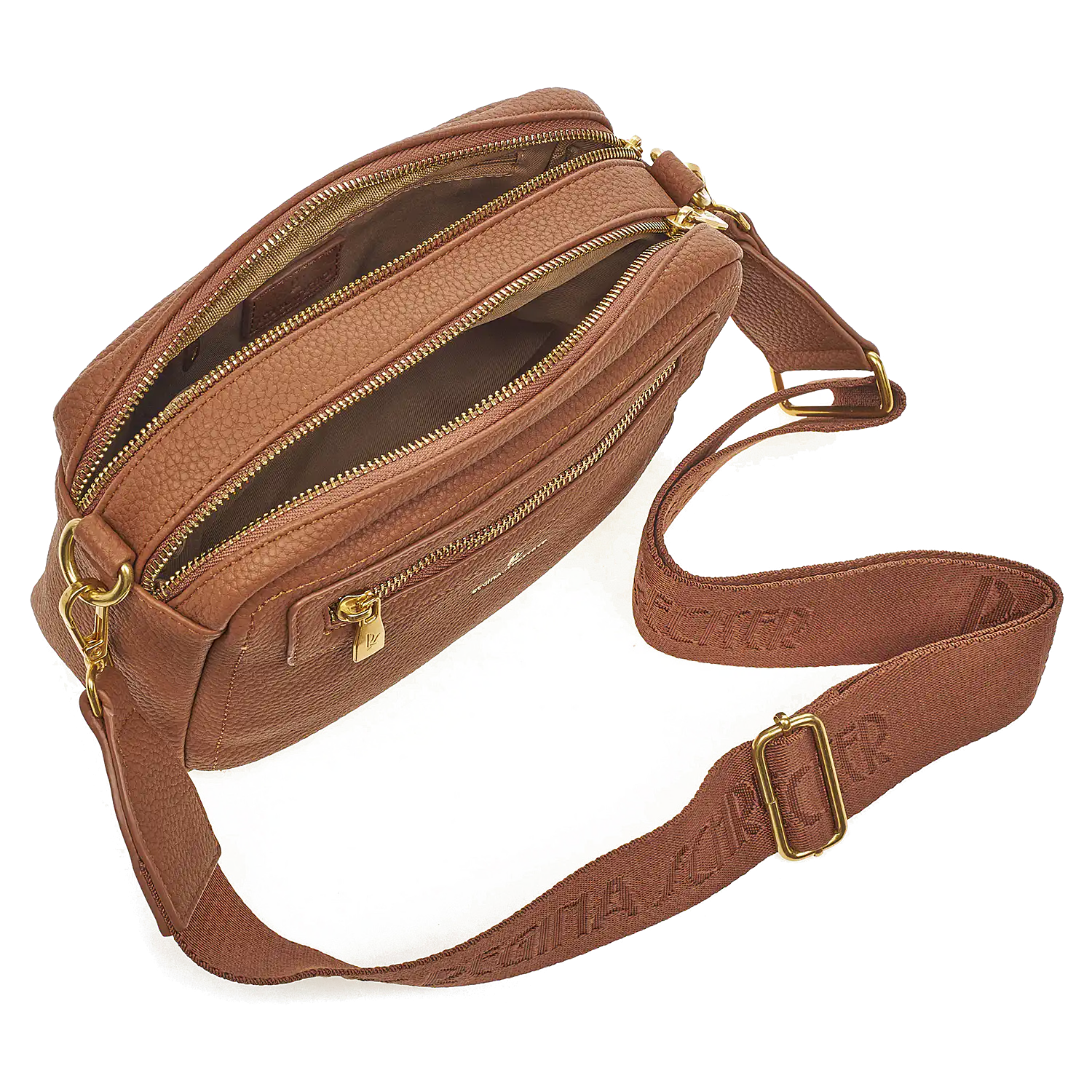 Γυναικεία Τσάντα Ώμου Χιαστί Regina Schrecker RS 3840 Καφέ