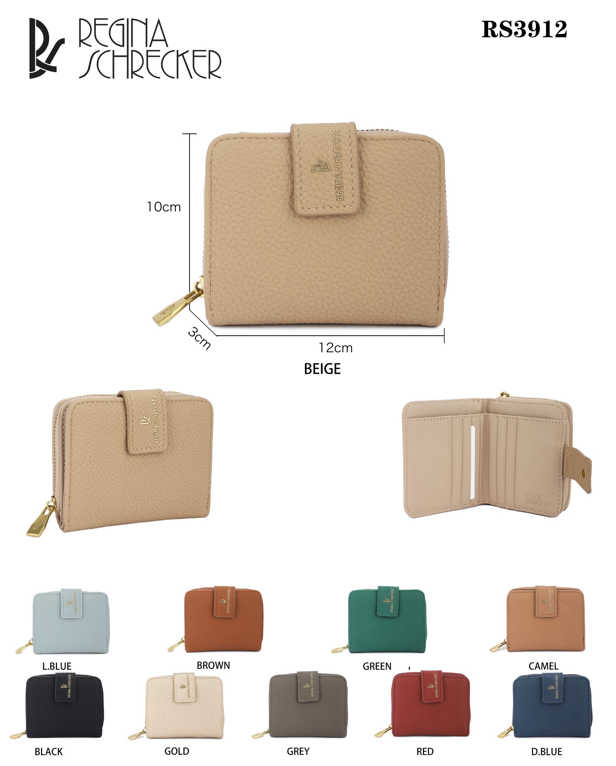 Γυναικείο Πορτοφόλι Regina Schrecker RS 3912 Μαύρο