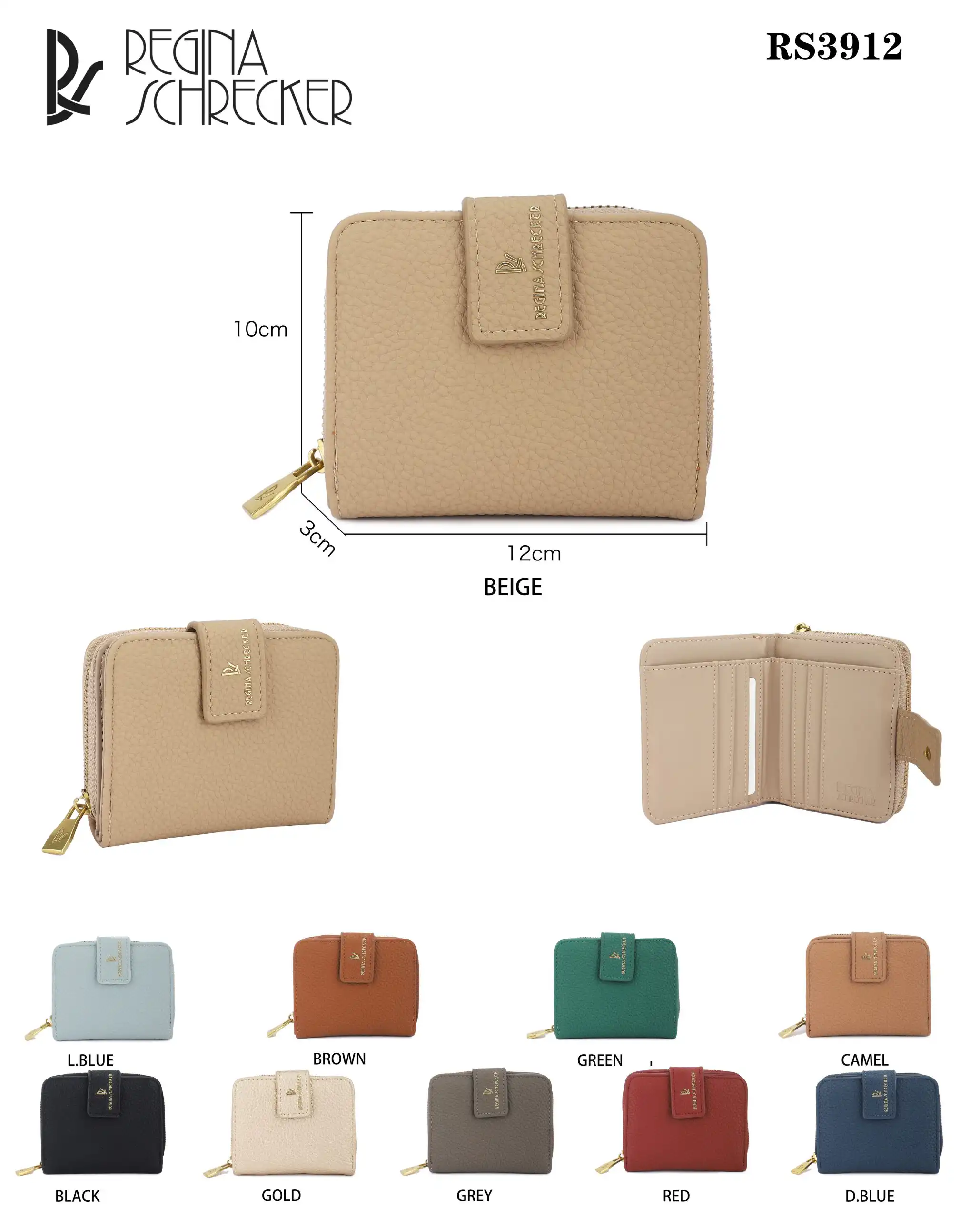 Γυναικείο Πορτοφόλι Regina Schrecker RS 3912 Καμηλό