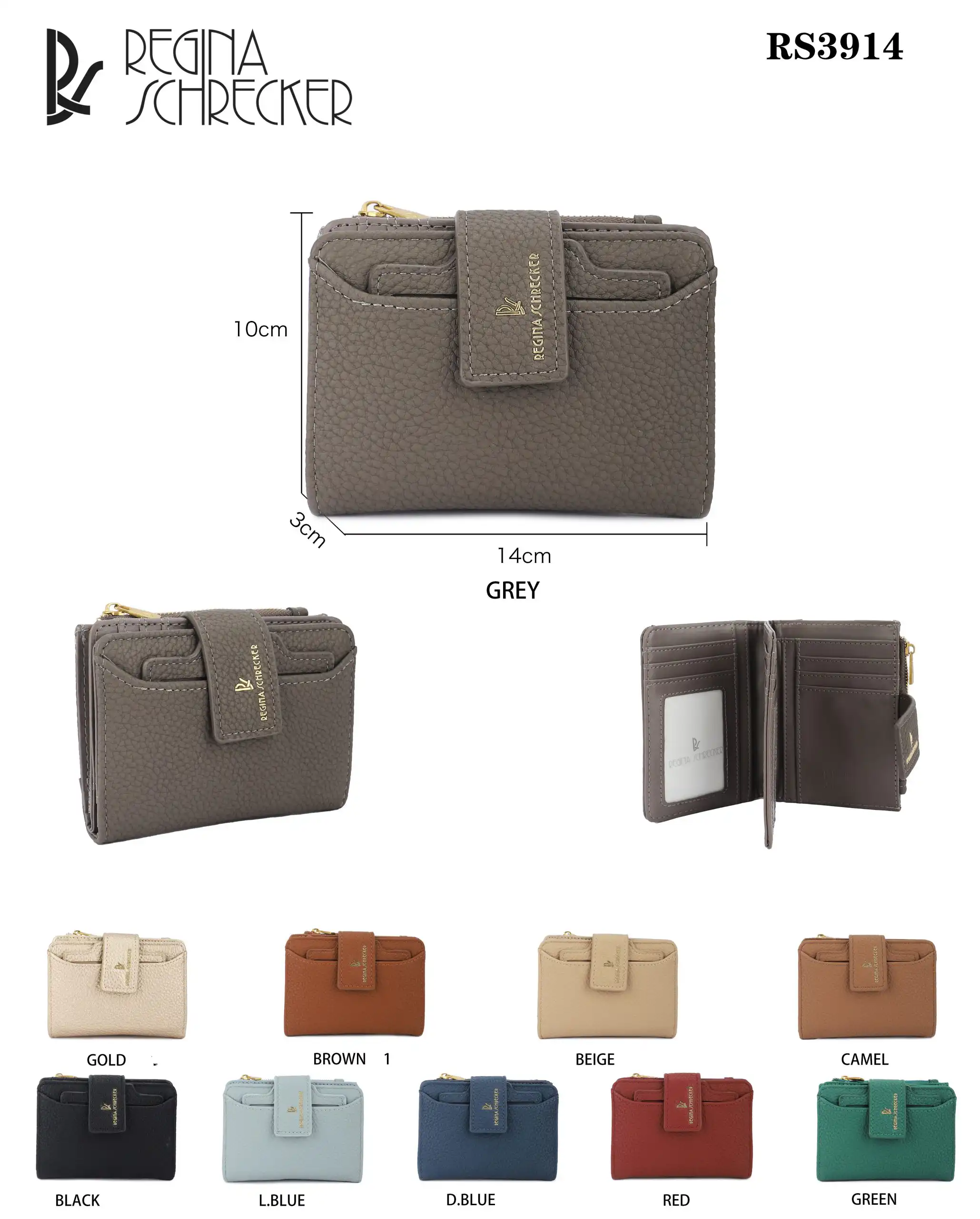 Γυναικείο Πορτοφόλι Regina Schrecker RS 3914 Μαύρο