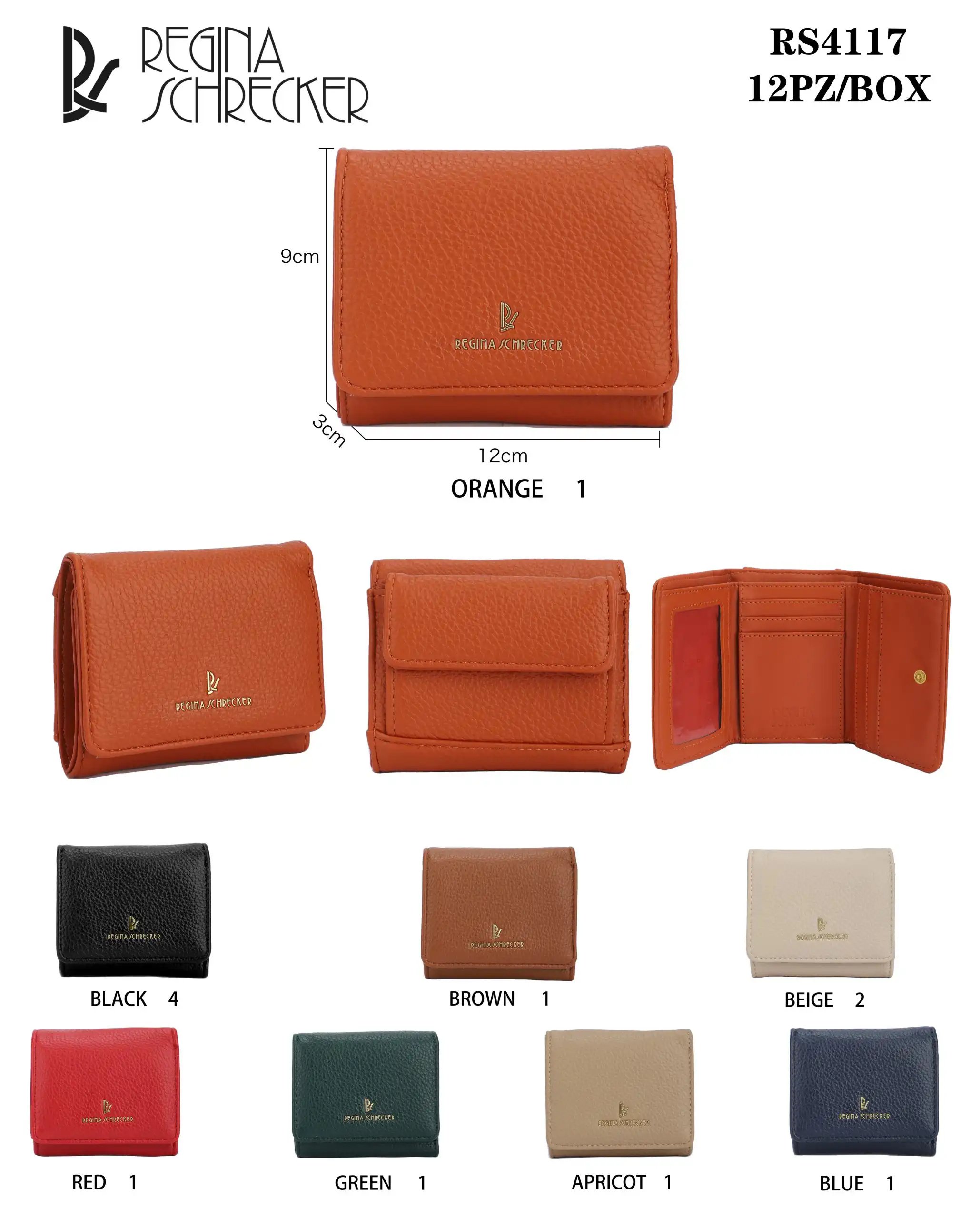 Γυναικείο Πορτοφόλι Regina Schrecker RS 4117 Καφέ