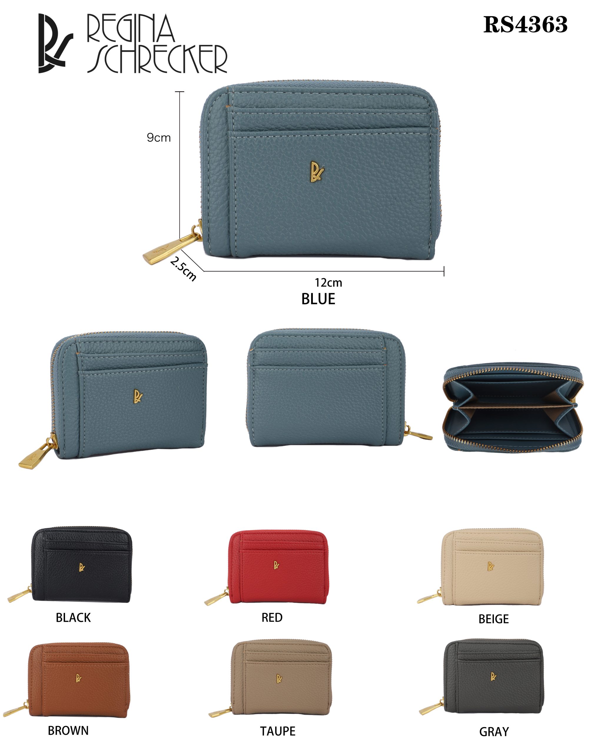 Γυναικείο Πορτοφόλι Regina Schrecker RS 4363 Γκρι