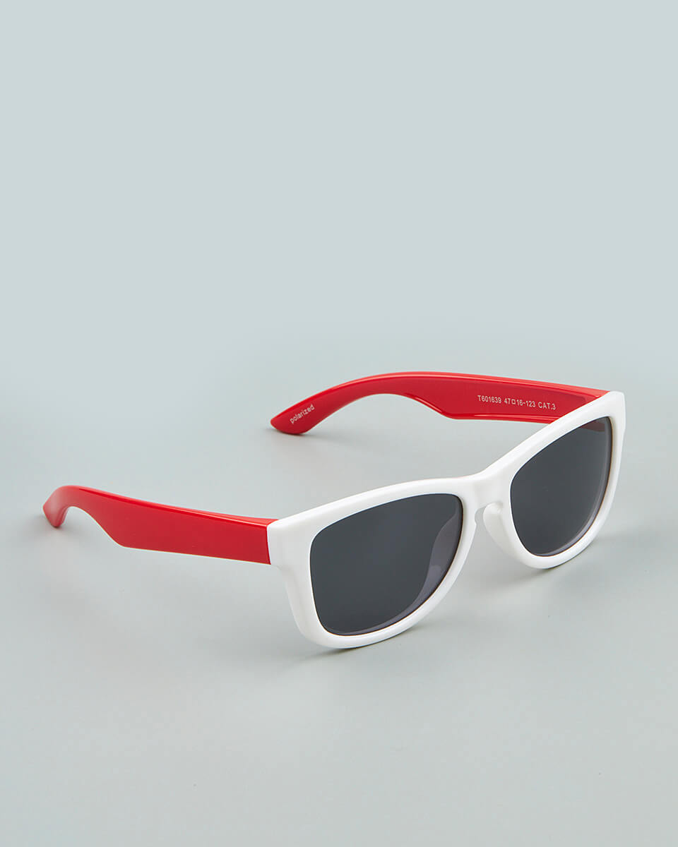 Παιδικά Γυαλιά Ηλίου με Πολωτικούς Φακούς και Ευέλικτο Σκελετό S-601639 ivory/red