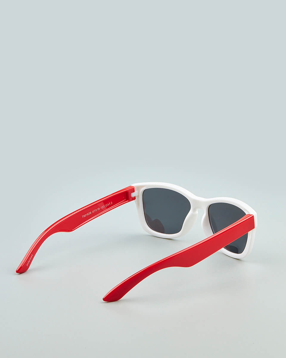 Παιδικά Γυαλιά Ηλίου με Πολωτικούς Φακούς και Ευέλικτο Σκελετό S-601639 ivory/red