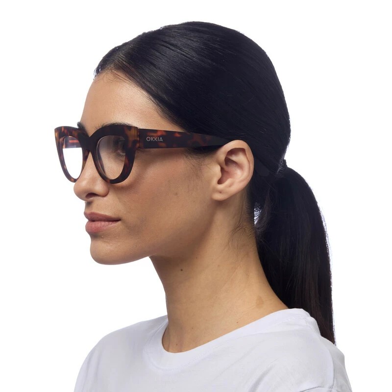 Γυαλιά διαβάσματος πρεσβυωπίας okkia Claudia Big Cat Eye- Tortoise