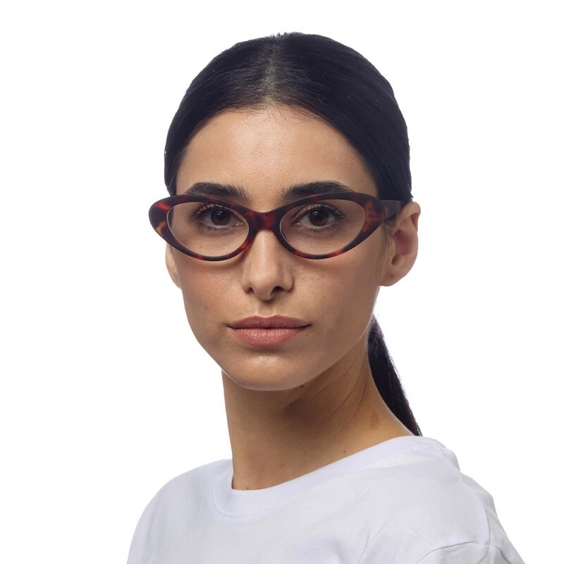 Γυαλιά διαβάσματος πρεσβυωπίας okkia Lina Small Cat Eye -  Classic Havana