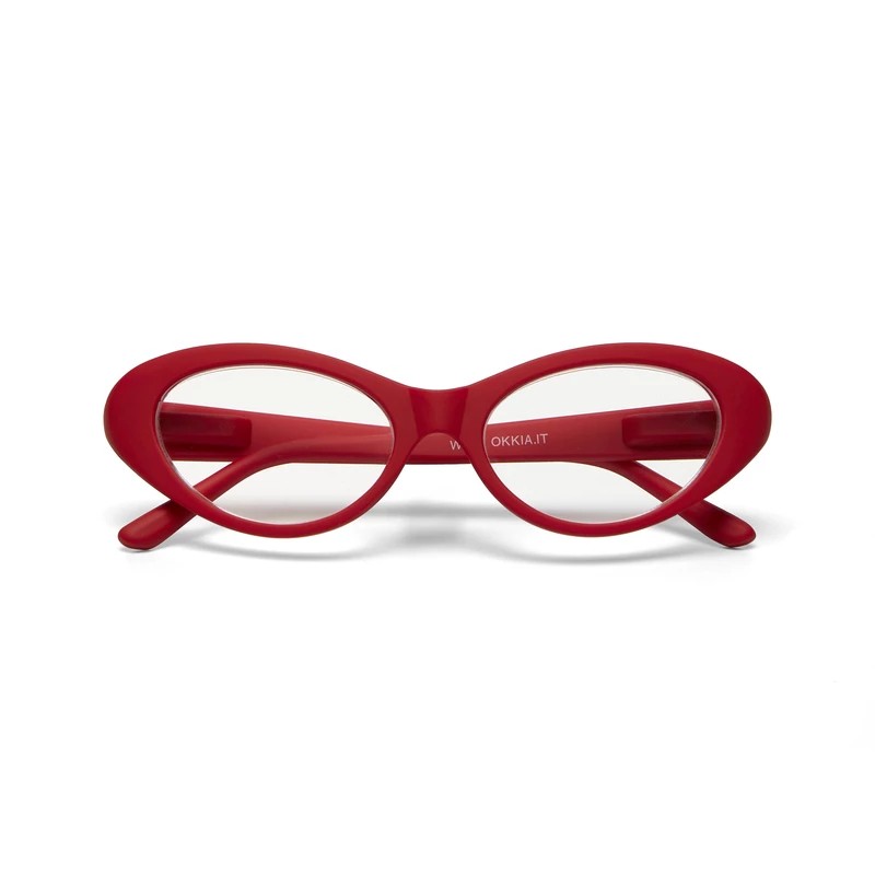 Γυαλιά διαβάσματος πρεσβυωπίας okkia Lina Small Cat Eye –  Red