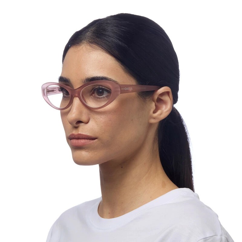 Γυαλιά διαβάσματος πρεσβυωπίας okkia Lina Small Cat Eye - Dust Pink
