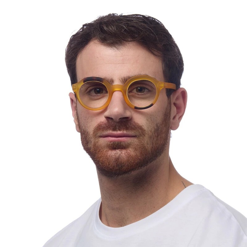 Γυαλιά διαβάσματος πρεσβυωπίας okkia Lauro Round – Yellow