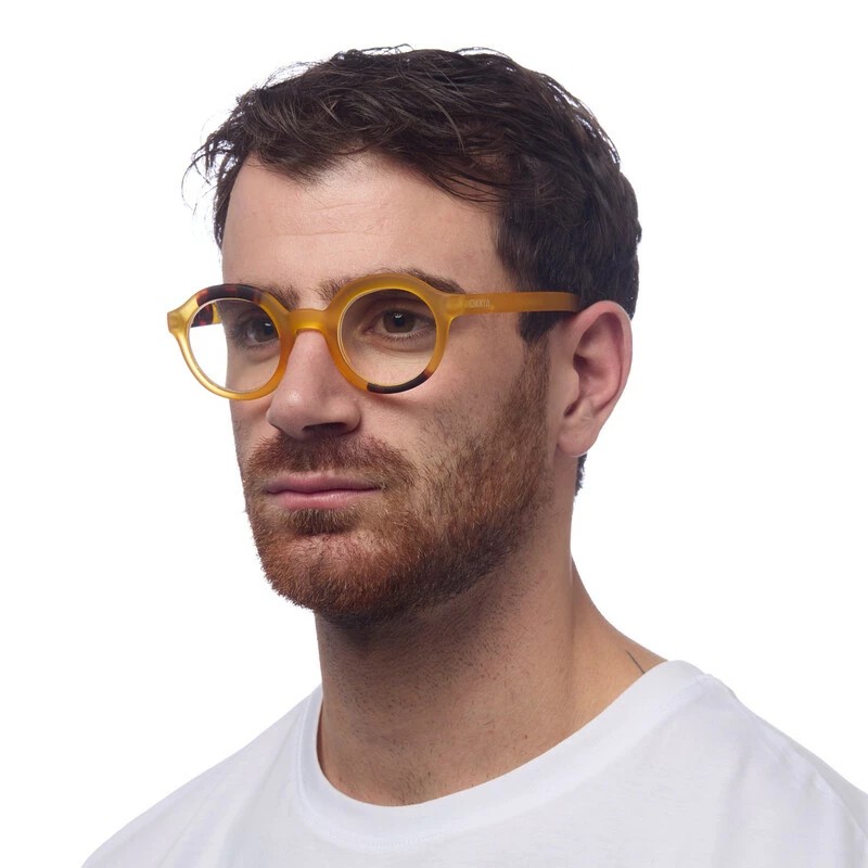 Γυαλιά διαβάσματος πρεσβυωπίας okkia Lauro Round - Yellow
