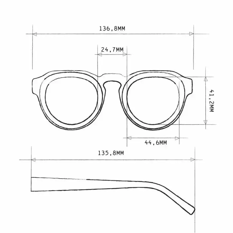 Zeno Round - Classic Havana (green lenses)