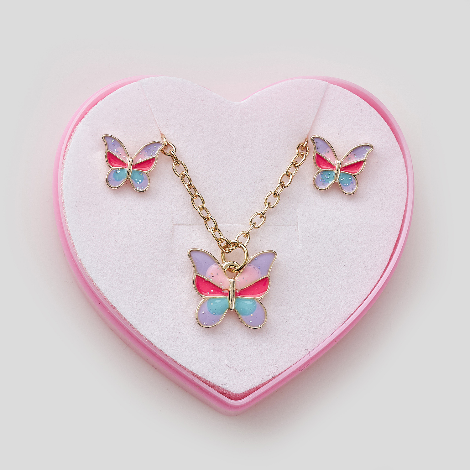 Sequoia Παιδικό Υποαλλεργικό Χάλκινο Set Σκουλαρίκι-Κολιέ