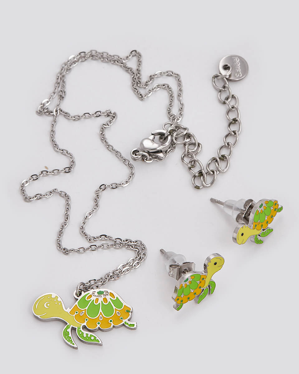 SEQUOIA ΑΤΣΑΛΙΝΟ ΠΑΙΔΙΚΟ ΣΕΤ ΣΚΟΥΛΑΡΙΚΙΑ / ΚΟΛΙΕ / ΚΟΛΙΕ ΧΕΛΩΝΕΣ ΠΡΑΣΙΝΕΣ