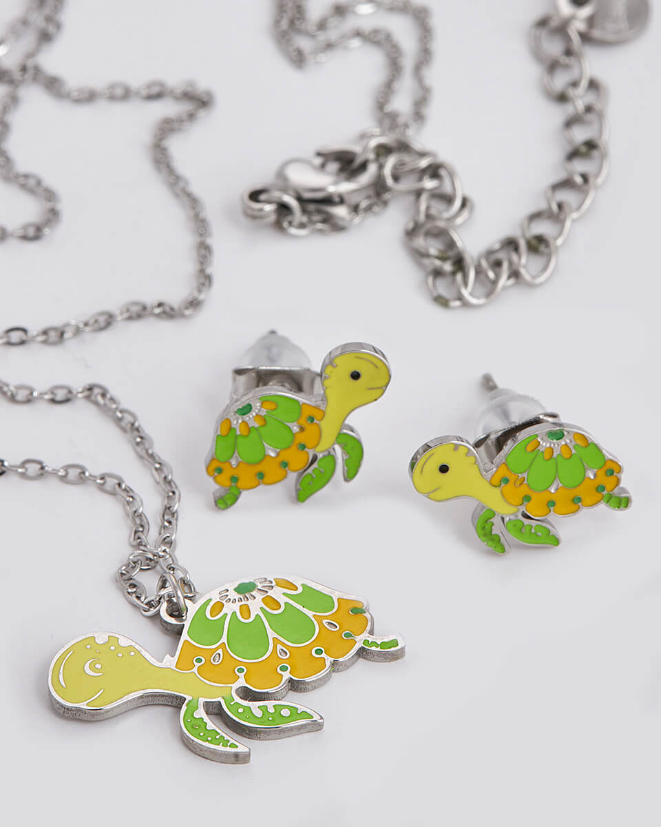 SEQUOIA ΑΤΣΑΛΙΝΟ ΠΑΙΔΙΚΟ ΣΕΤ ΣΚΟΥΛΑΡΙΚΙΑ / ΚΟΛΙΕ / ΚΟΛΙΕ ΧΕΛΩΝΕΣ ΠΡΑΣΙΝΕΣ