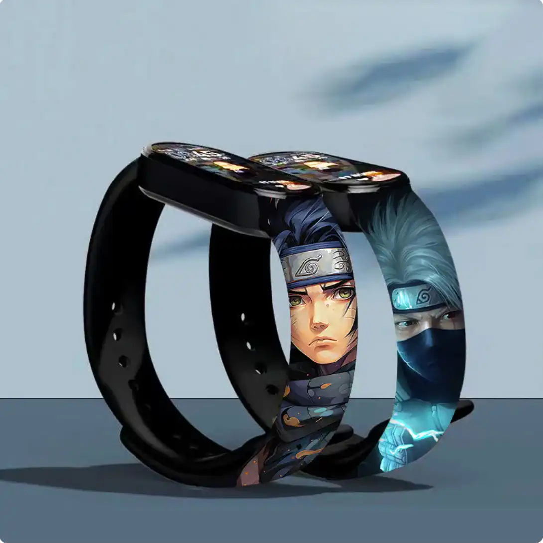 Παιδικό Αδιάβροχο Ρολόι Naruto με οθόνη Led AG-060 Κόκκινο