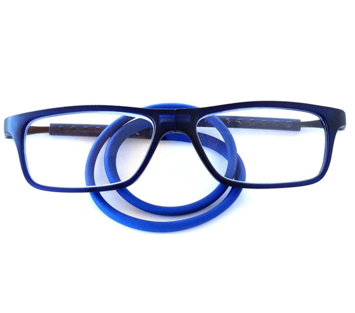Γυαλιά πρεσβυωπίας με μαγνήτη Διαιρούμενα, με εύκαμπτο κορδόνι από σιλικόνη για εύκολη αποθήκευση Μπλε