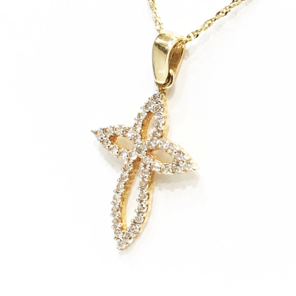 Sequoia Σταυρός Silver 925 με λευκές πέρλες SXY001711 8Χρυσό