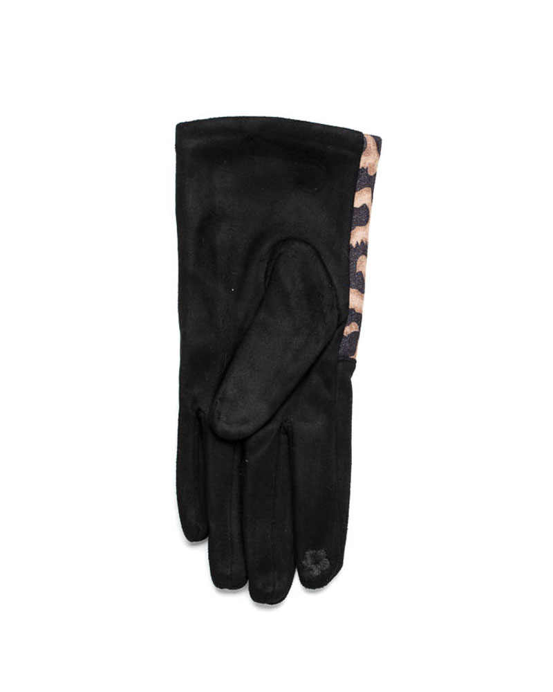 Sequoia Γυναικεία Γάντια Λεοπάρ 02-1005 Μαύρο