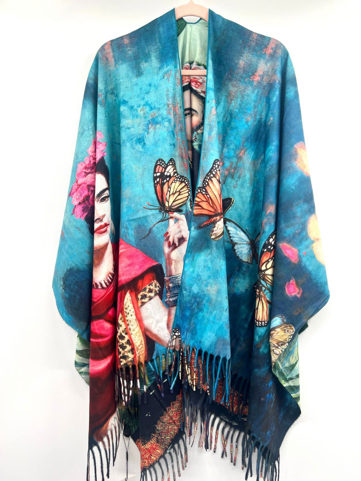 Sequoia Γυναικεία Πασμίνα Διπλής Όψης Vincent van Gogh Αναπαραγωγή Ίριδες