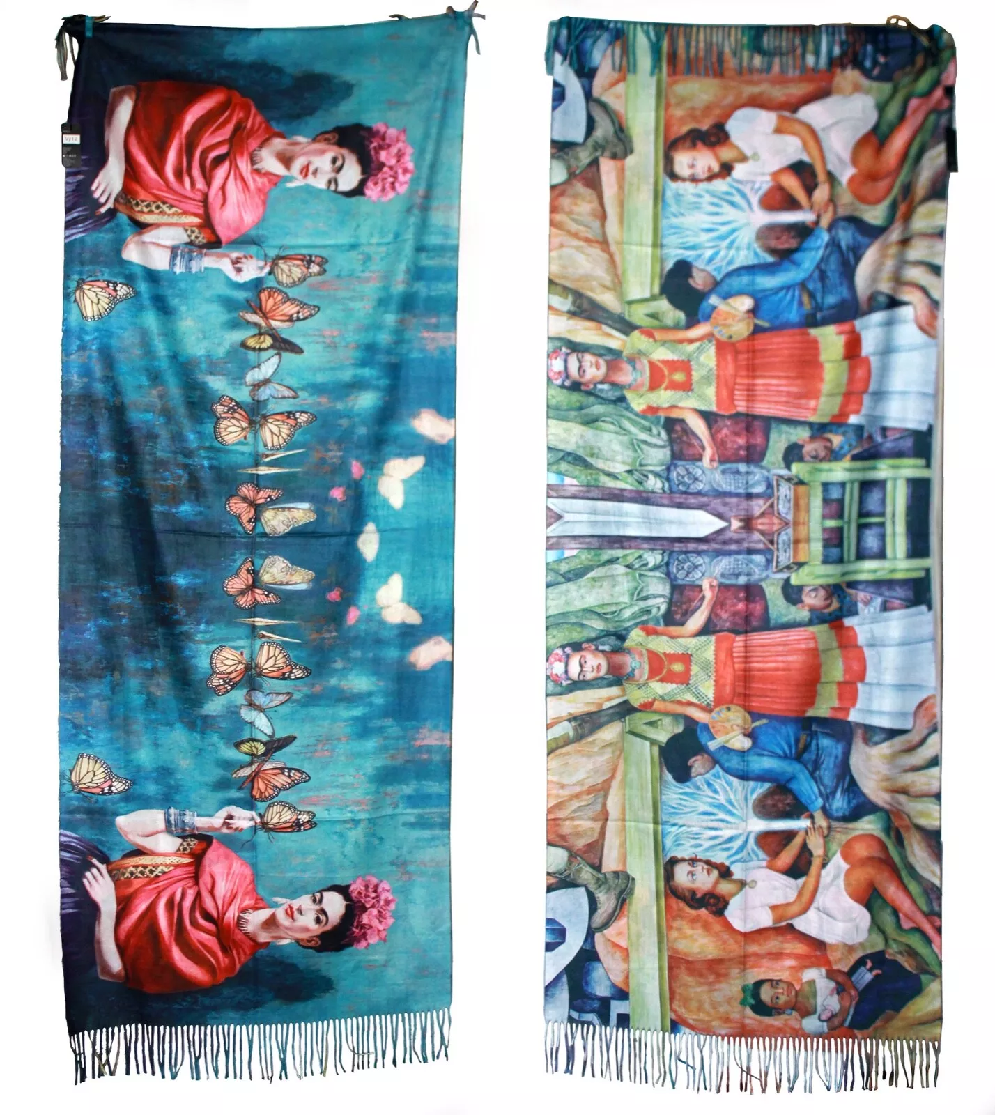 Sequoia Γυναικεία Πασμίνα Διπλής Όψης Vincent van Gogh Αναπαραγωγή Ίριδες