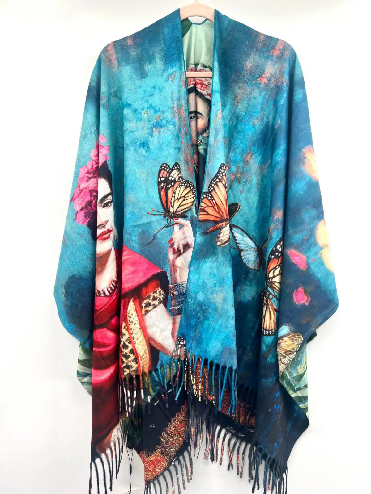 Sequoia Γυναικεία Πασμίνα Διπλής Όψης Vincent van Gogh Αναπαραγωγή Ίριδες