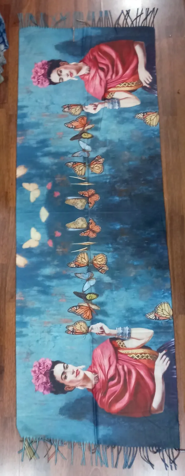 Sequoia Γυναικεία Πασμίνα Διπλής Όψης Vincent van Gogh Αναπαραγωγή Ίριδες