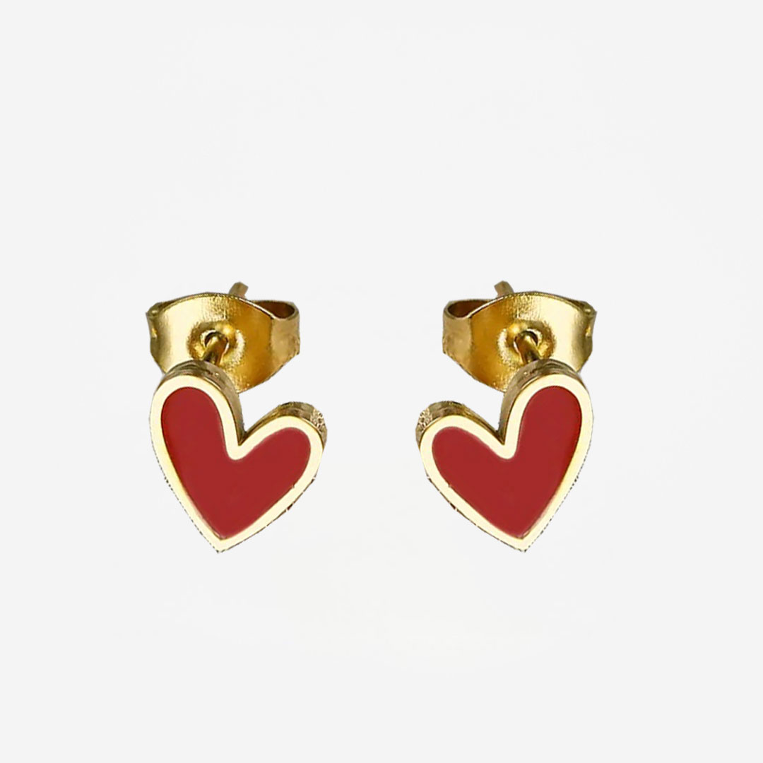 Sequoia Γυναικεία Υποαλεργικά σκουλαρίκια απο ανοξείδωτο ατσάλι σε σχήμα Καρδιά με Σμάλτο ER-0025 Κόκκινο Sequoia Γυναικεία Υποαλεργικά σκουλαρίκια απο ανοξείδωτο ατσάλι σε σχήμα Καρδιά με Σμάλτο ER-0025 Κόκκινο