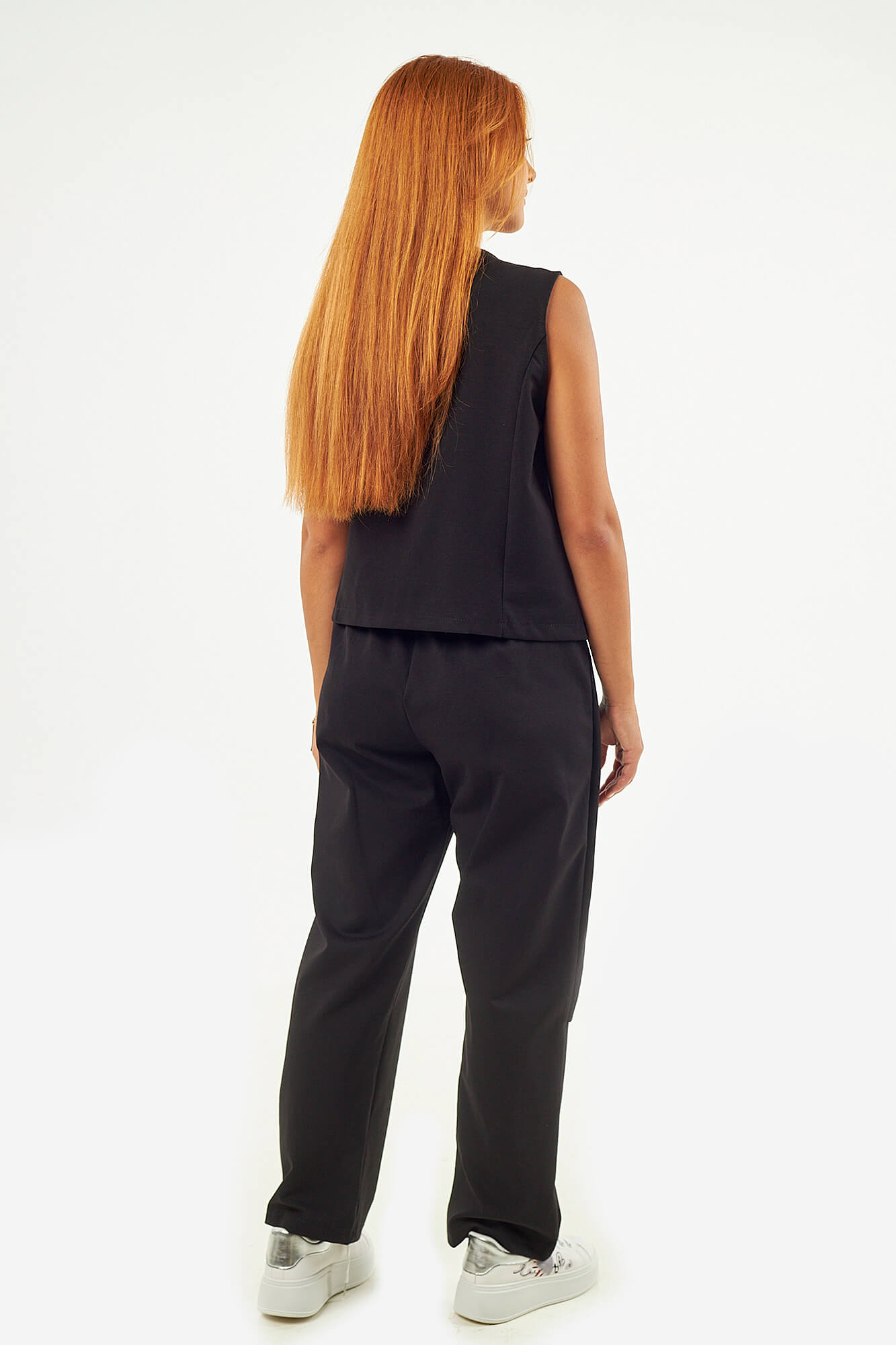 Sequoia Μοντέρνο Γυναικείο Oversize Σετ Γιλέκο με Παντελόνι 33-41378 Μαύρο Sequoia Μοντέρνο Γυναικείο Oversize Σετ Γιλέκο με Παντελόνι 33-41378 Μαύρο